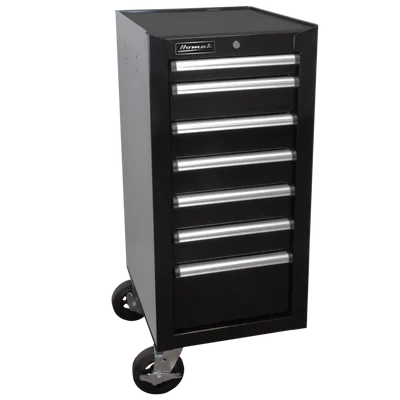 Homak 18" H2PRO 7 Drawer Side Cabinet - Black (BK08018070)