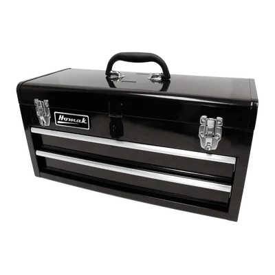 Homak 20" Two Drawer Tool Box - Black (BK01022001)