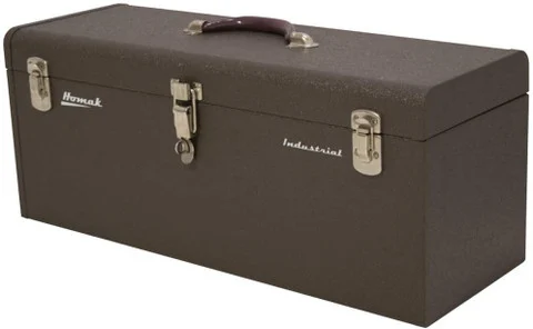 Homak 24-Inch Industrial Steel Toolbox, Brown Wrinkle Powder Coat (BW00200240)