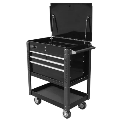 Homak 35" Pro Series 4-Drawer Flip Top Service Cart (BK06032000)