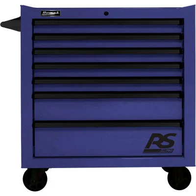Homak 36 in. RS Pro Series 7 Drawer Roller Tool Cabinet, Blue (BL04036070)