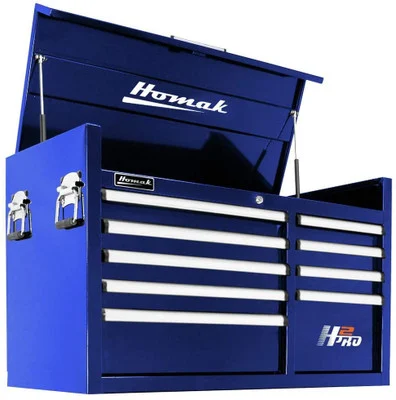 Homak 41-Inch 9-Drawer Top Chest Blue (BL02041091)