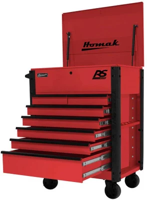 Homak 7 Drawer Tool Cart 35" RS Pro Series - Red (RD06035247)