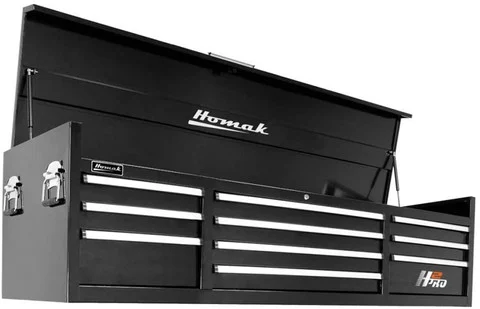 Homak 72-Inch 10-Drawer Tool Chest, Black (BK02010720)