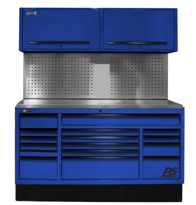 Homak 72-Inch CTS Tool Storage Set with Tool Board, Blue (BLCTS72002)