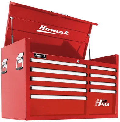 Homak H2PRO 41-Inch Tool Chest - Red (RD02041091)