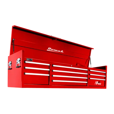 Homak H2PRO Series 72-Inch 10-Drawer Top Chest, Red (BL02010720)