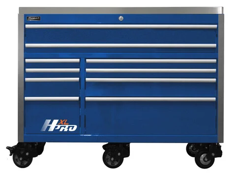 Homak HXL 10-Drawer Rally Sport Tool Box, 60 in. Blue (HX04060112)
