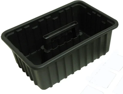 Homak Plastic Tool Organizer Tray with 6 Dividers (HA01016116)
