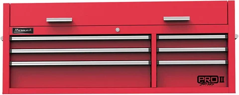 Homak PRO II Series 54-Inch 6-Drawer Tool Chest, Red (RD02054602)