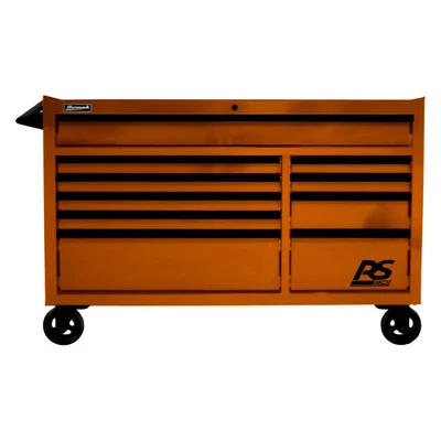 Homak RS PRO 54-Inch 10-Drawer Rolling Tool Cabinet, Orange (OG04054010)