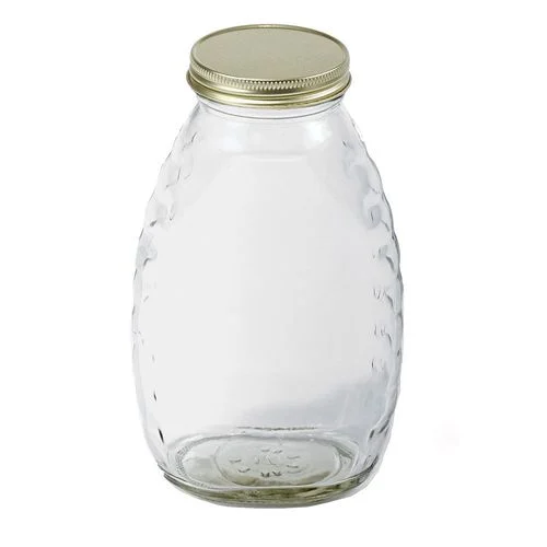 Honey Glass Jars, 16 Oz., 12 Pack