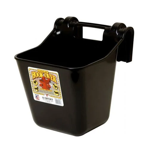 Hook Over Feeder, Black, 12 Quart