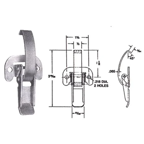 Hook Style Heavy Duty Pull Down Catch