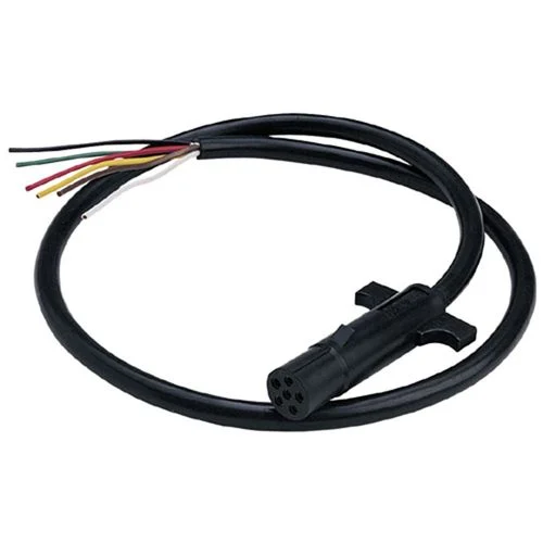 Hopkins™ 20034 6 Wire Round Connector With 6' Cable