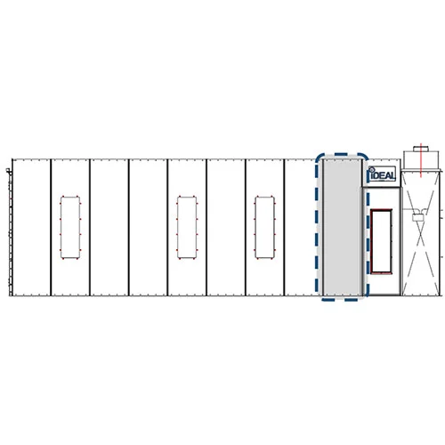 iDEAL 30" 'Solid' Extension Panel Kit for Cross Flow Paint Booth