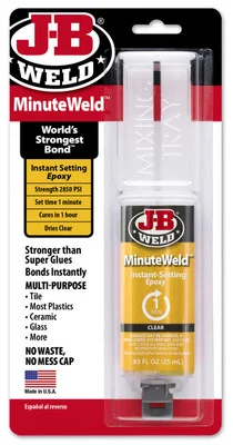 JB Weld 50101 MinuteWeld Syringe Adhesive - 25 Ml