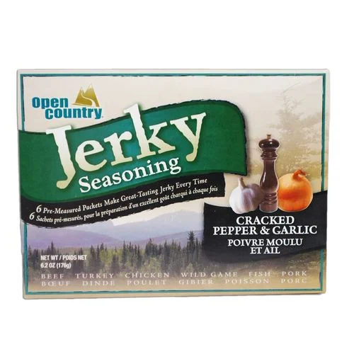 Jerky Spice, Cracked Pepper and Garlic, 6 Pack