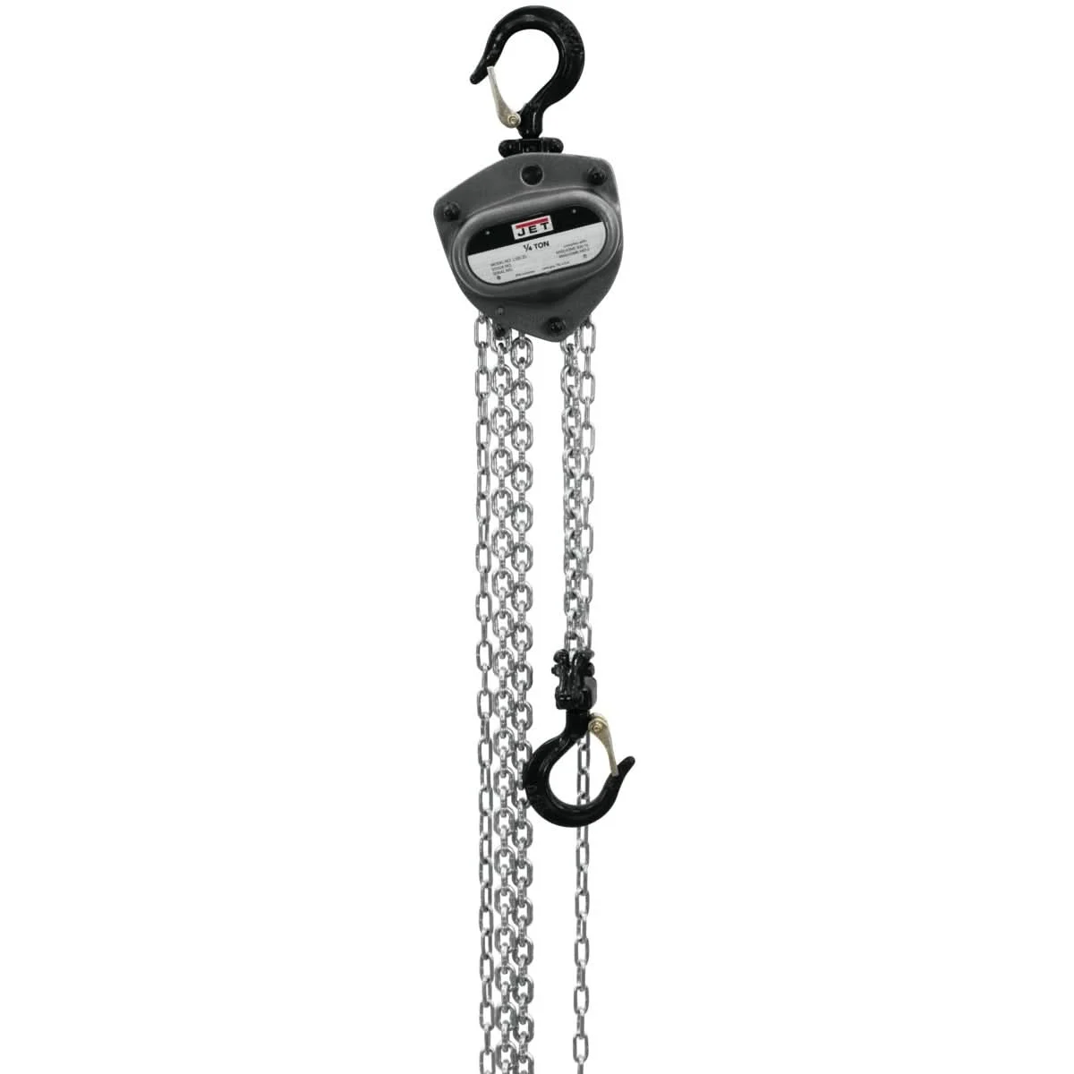 JET 101223 L-100-250WO-30, 1/4-Ton Hand Chain Hoist With 30-Foot Lift & Overload Protection