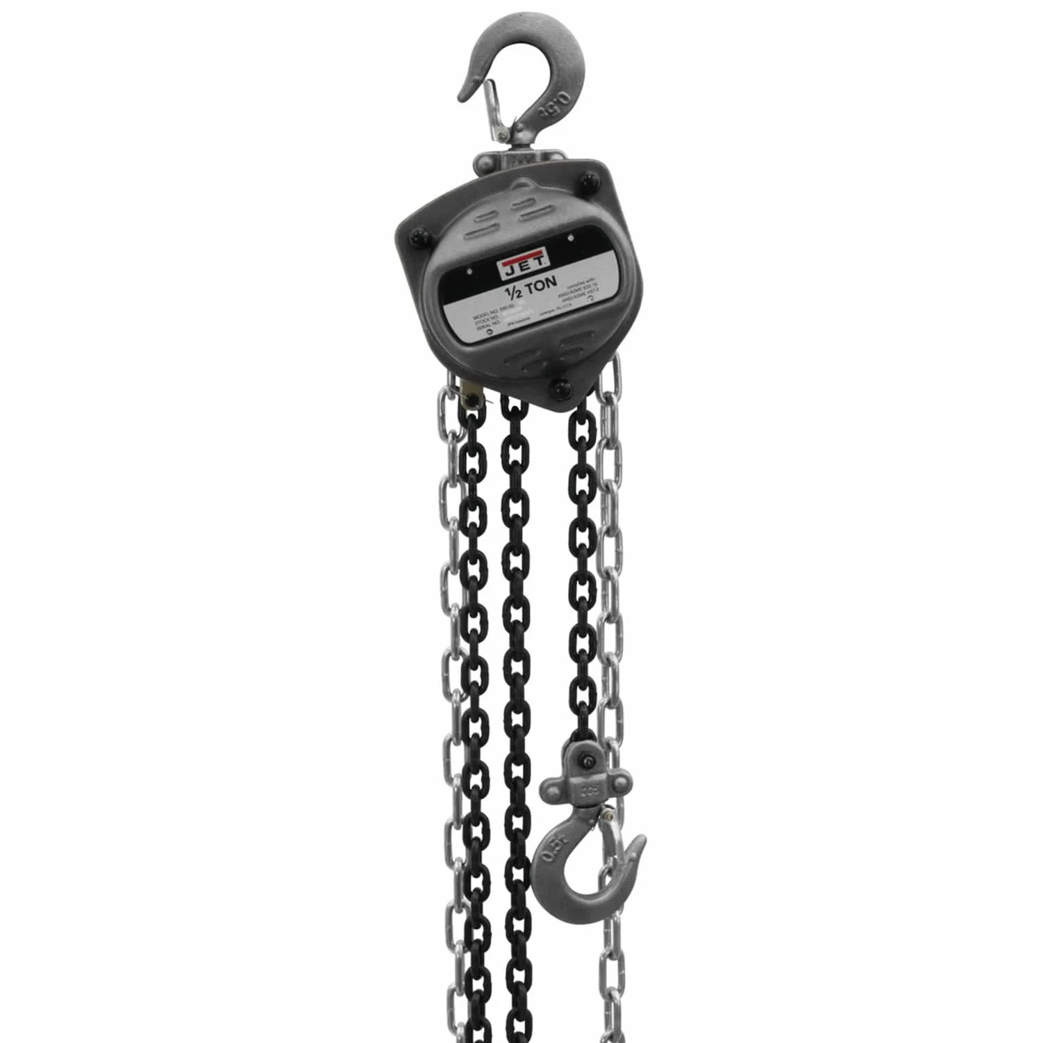 Jet 101903 S90-050-30 1/2-Ton Hand Chain Hoist With 30-Foot Lift