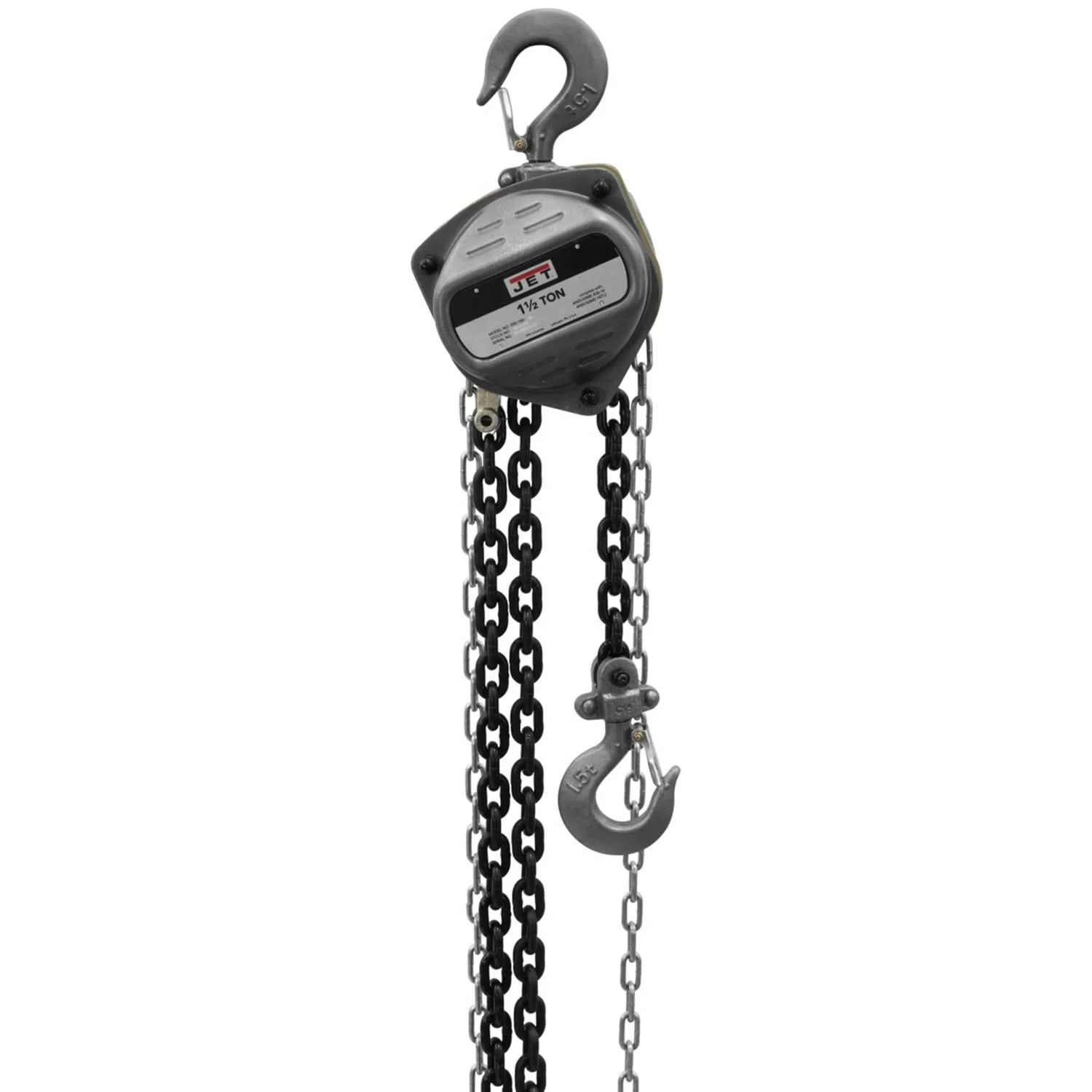 Jet 101920 S90-150-10 1-1/2-Ton Hand Chain Hoist With 10-Foot Lift