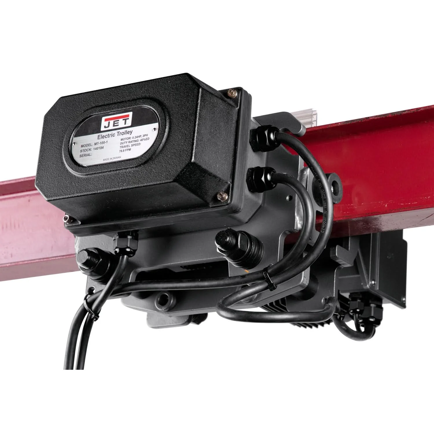 JET 140190 MT500, 5TON, ELECTRIC 2 SPEED TROLLEY 3Ph