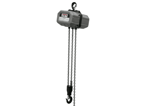 Jet 1SS-3C-60 Prewired 460V 3PH 1-Ton Hoist w/ 60' Lift (136000)
