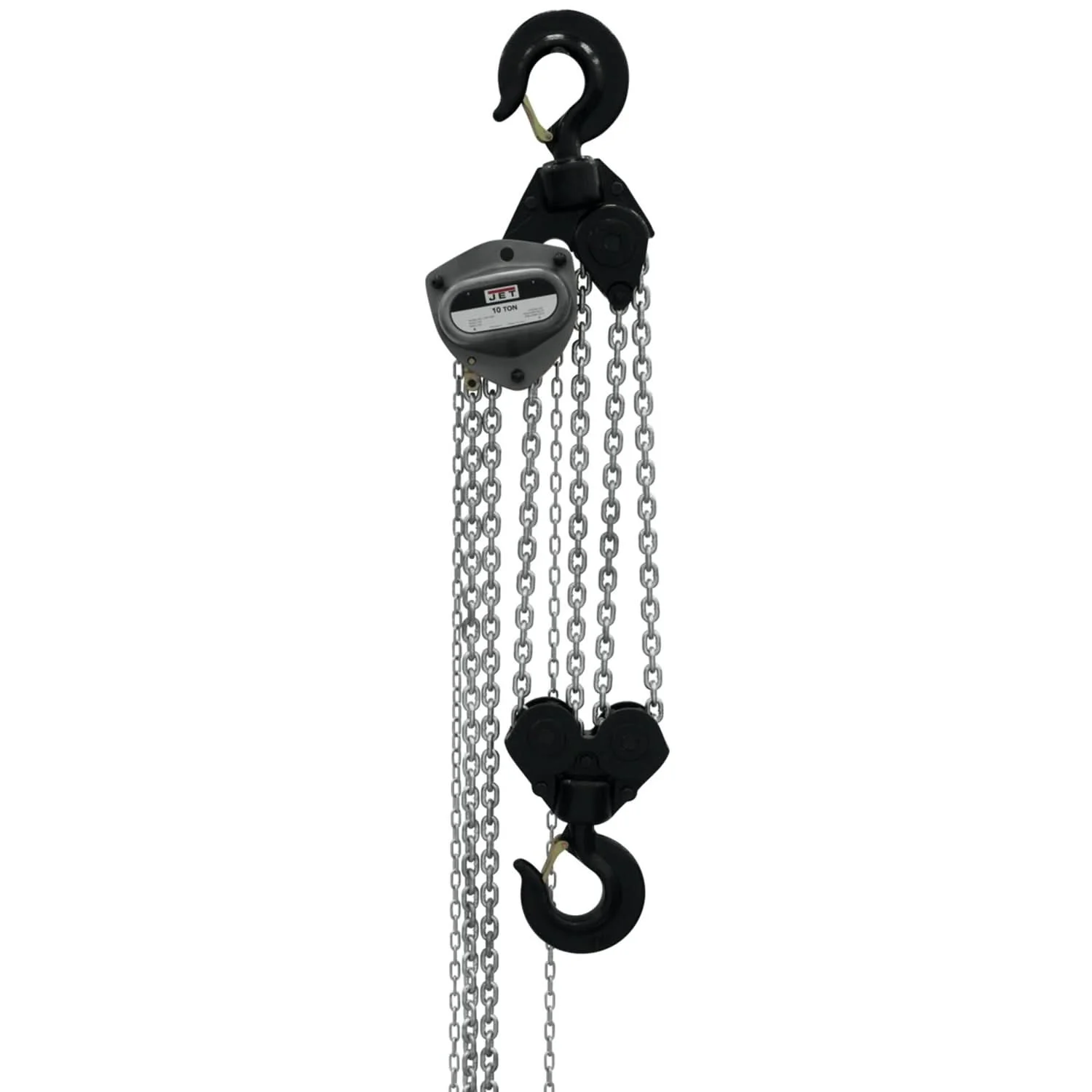 Jet 209130 L-100-1000WO-30 10-Ton Hand Chain Hoist With 30-Foot Lift & Overload Protection
