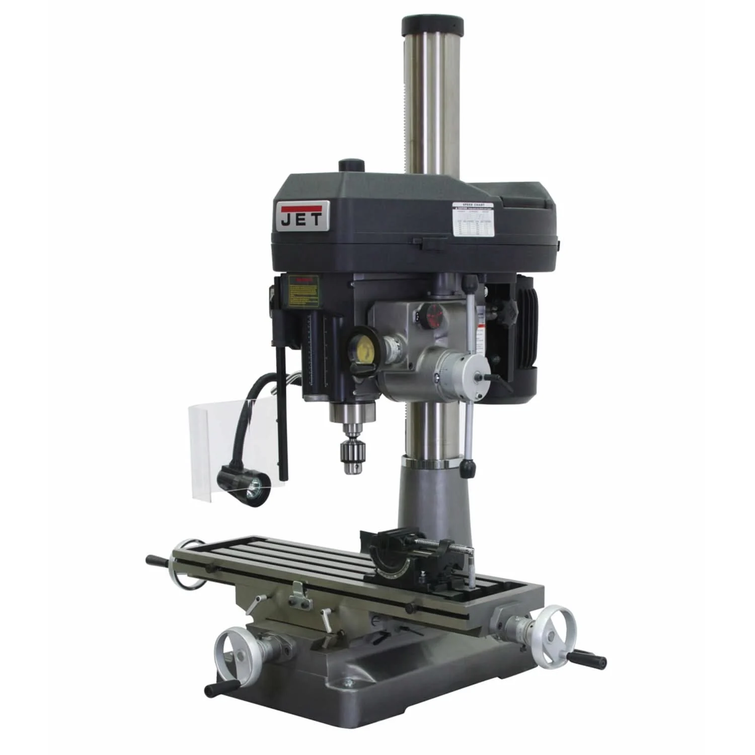 Jet 350120 JMD-18PFN Mill/Drill With ACU-RITE 203 DRO and X-Axis Table Powerfeed