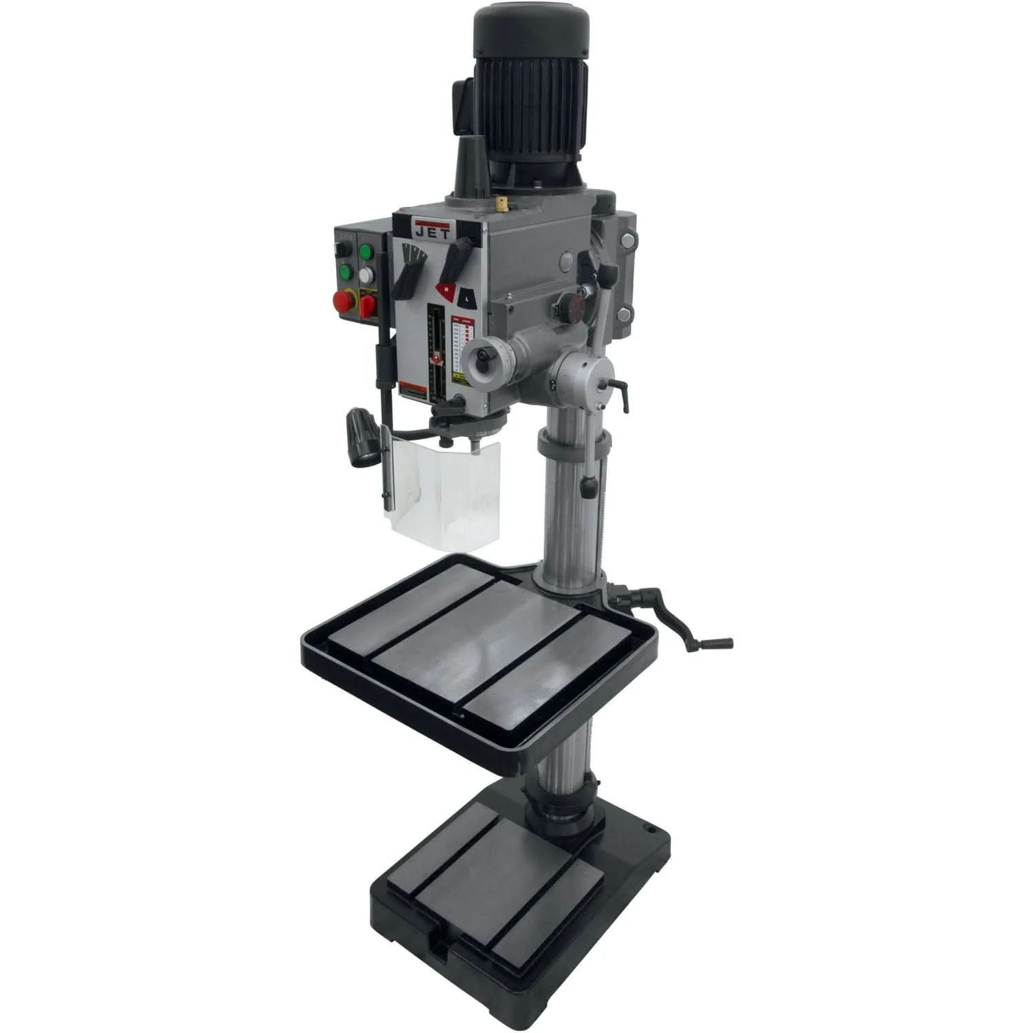 Jet 354026 GHD-20PFT, 20" Gear Head Tapping Drill Press With Power Down feed 230V, 3Ph