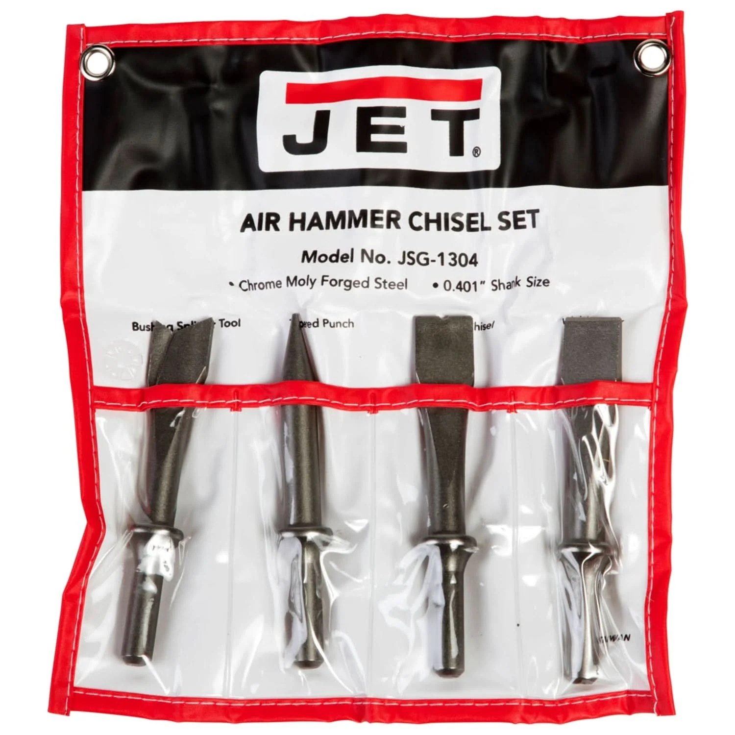 Jet JSG-1304 Chisel Set for Air Hammers, 4-Pieces