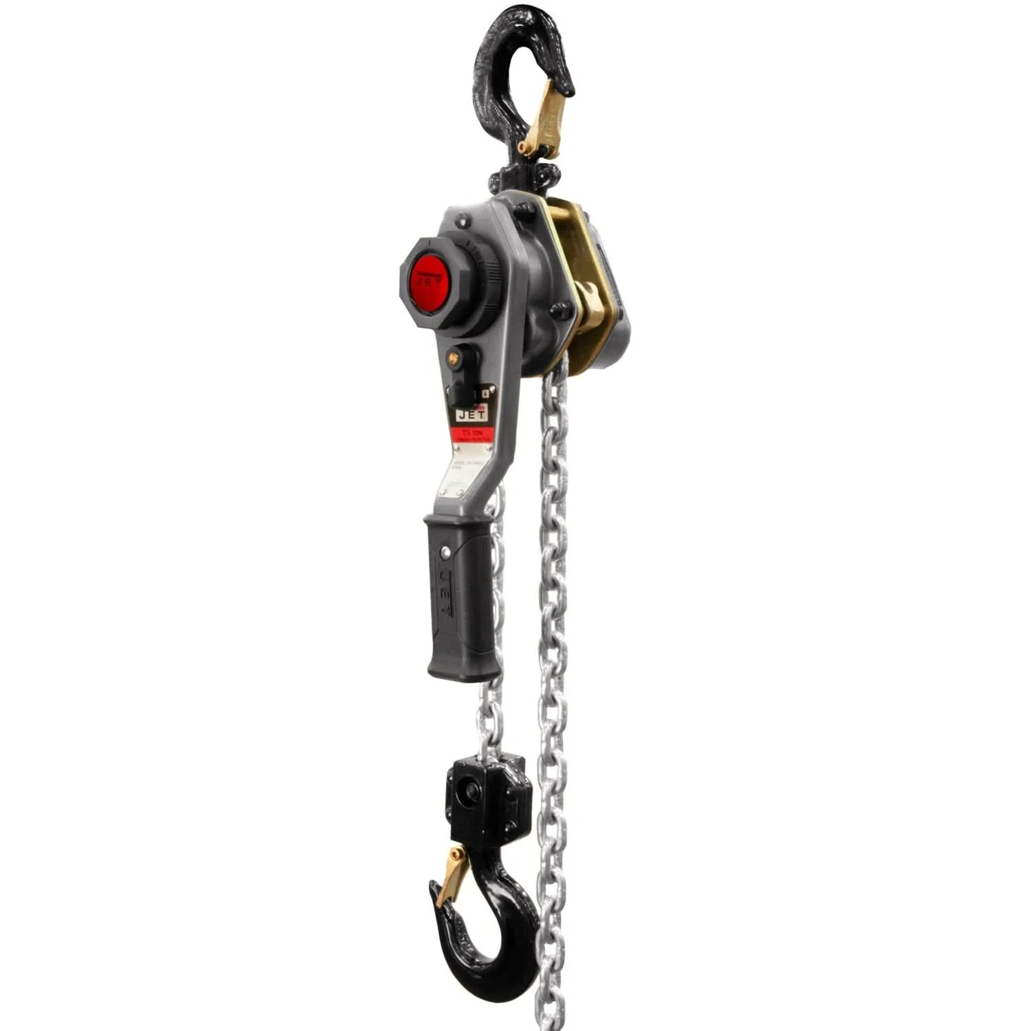 Jet Tools 376301 JLH Series 1-1/2 Ton Lever Hoist, 10' Lift with Overload Protection