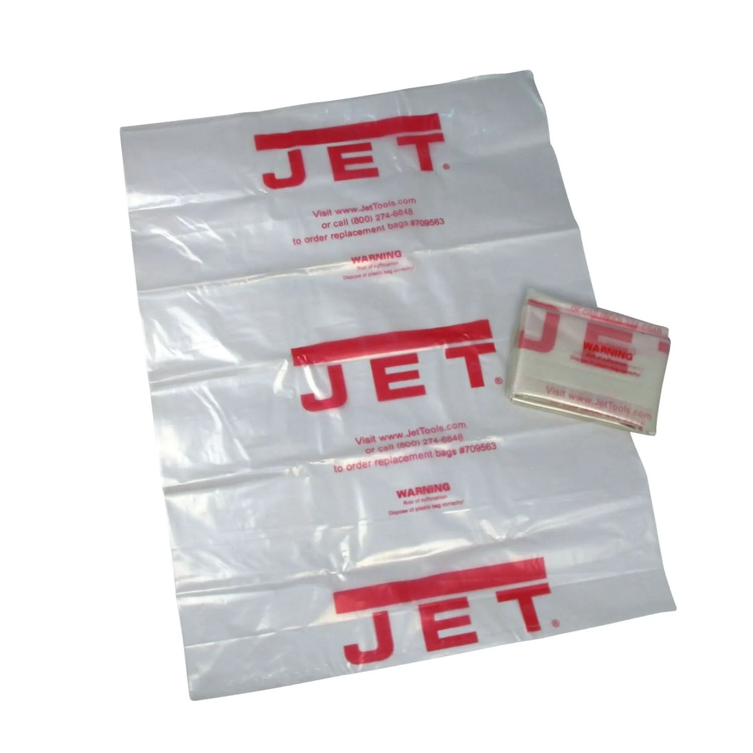 Jet Tools 717531 Clear Plastic Drum Collection Bag for JCDC-3