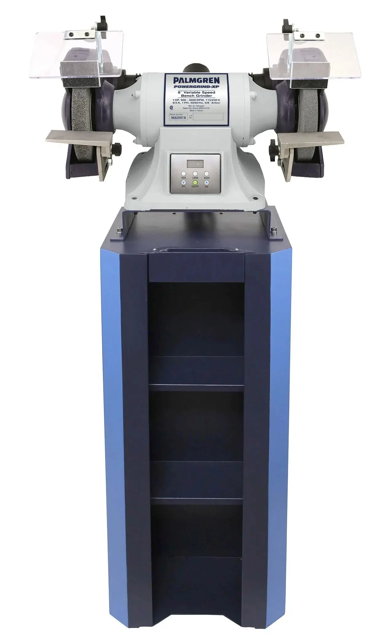 8" VS Bench Grinder & Dust Collector Stand Combo