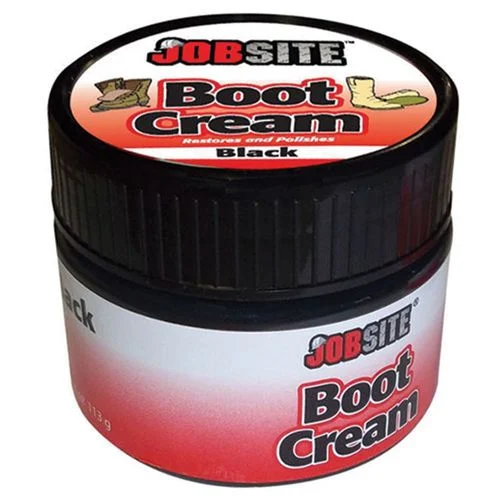 JOBSITE Boot Polish, Black, 3 oz.