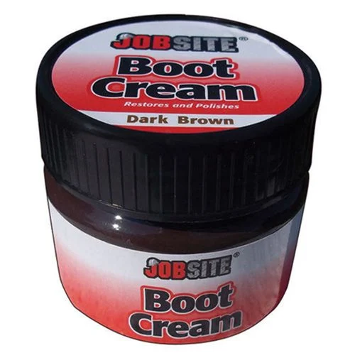 JOBSITE Boot Polish, Dark Brown, 3 oz.