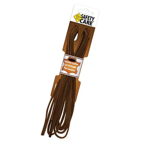 JOBSITE Leather Laces, Brown, 72" Long