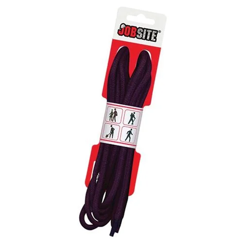 JOBSITE Waxed Boot Laces, Black, 60" Long