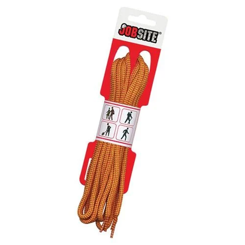 JOBSITE Yellow/Brown Braided Laces, 72" Long