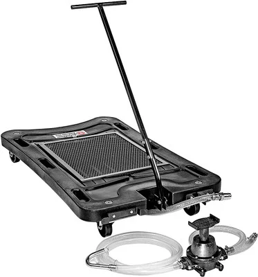 John Dow JDI-17FPLP 17-Gallon Poly Low Profile Oil Drain with Foot Pump