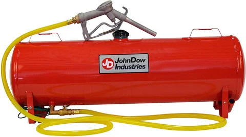 John Dow JDI-FST15 15-Gallon Steel Portable Fuel Station, Gas Can Red