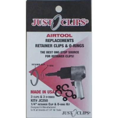 Just Clips 250-5 5 Pack 1/4" Anvil Retainer Clip Refill Kit