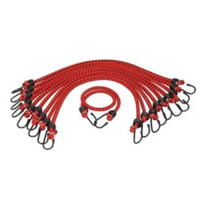 K Tool International 3/8" × 30" Bungee Cord 10‑Pack (73832)