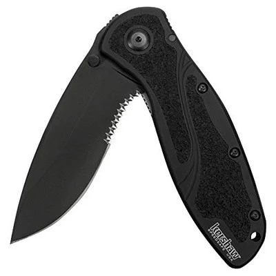 Kershaw Black Blur Serrated Folding Knife (1670BLKST)