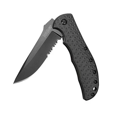 Kershaw Black Volt II Serrated Folding Knife (3650CKTST)