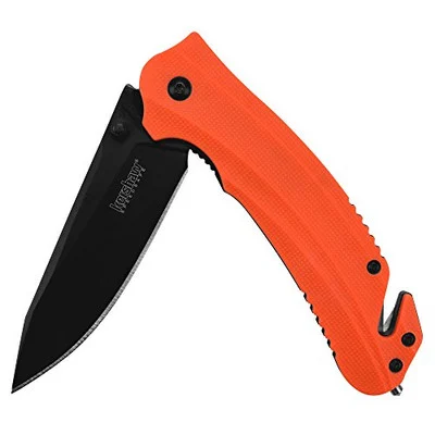 Kershaw Orange Barricade Emergency Pocket Knife (8650)