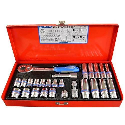 King Tony 3527MR 3/8" Drive 26 Piece Metric Socket Wrench Set