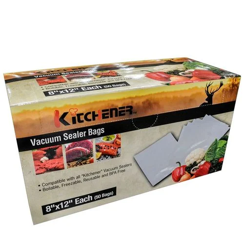 Kitchener™ Vacuum Sealer Bags 8" x 12" (50/Set)