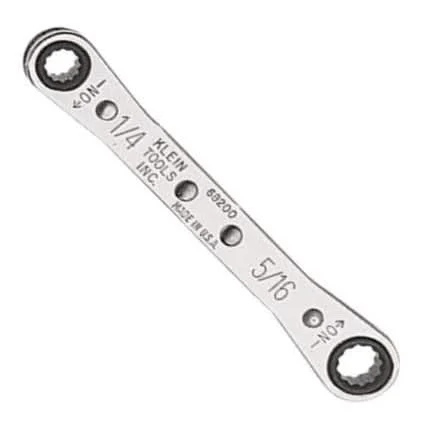 Klein 68200 Ratcheting Box Wrench - 1/4" X 5/16"