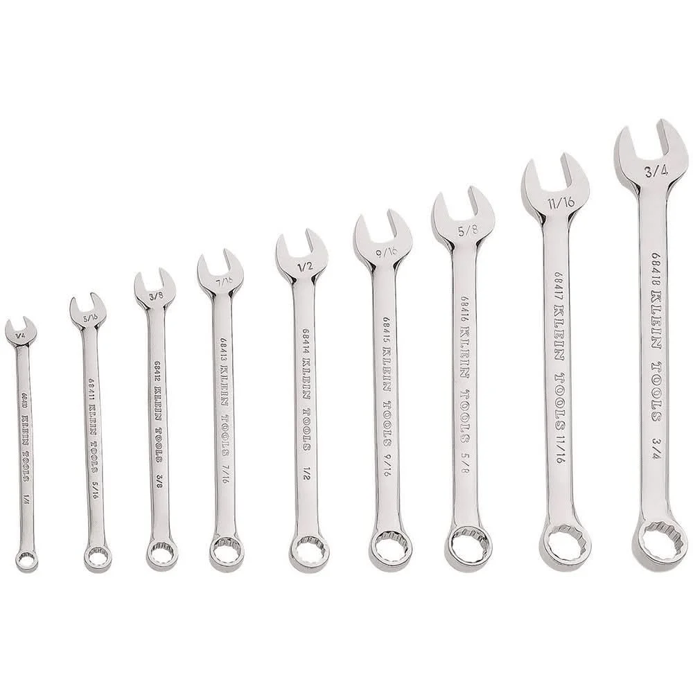 Klein 68402 9-Piece Combination Wrench Set